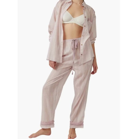 Free People Other - NWT Free People Lavender Color Sleep Mode Pajama Pants womens XL